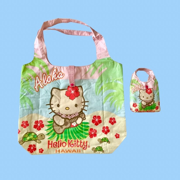 Hello Kitty Handbags - 🌺 HAWAII HELLO KITTY LARGE BAG IN A TINY BAG